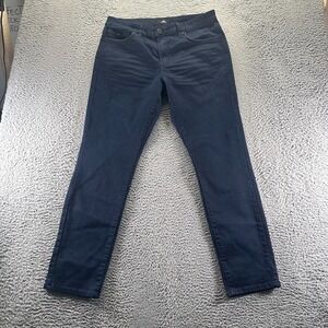 Benjamin Black Jeans Mens 36x32 Blue Cotton Denim Straight Leg Stretch Slim Fit